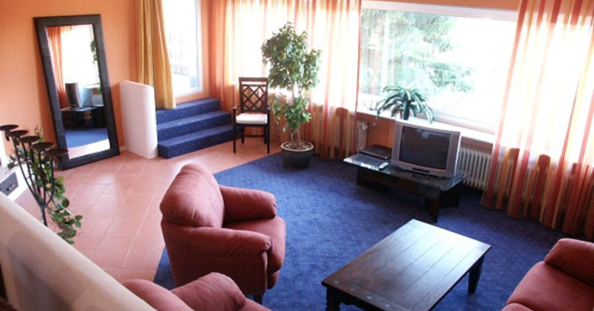 Een foto van het interieur van Ringhotel Roggenland