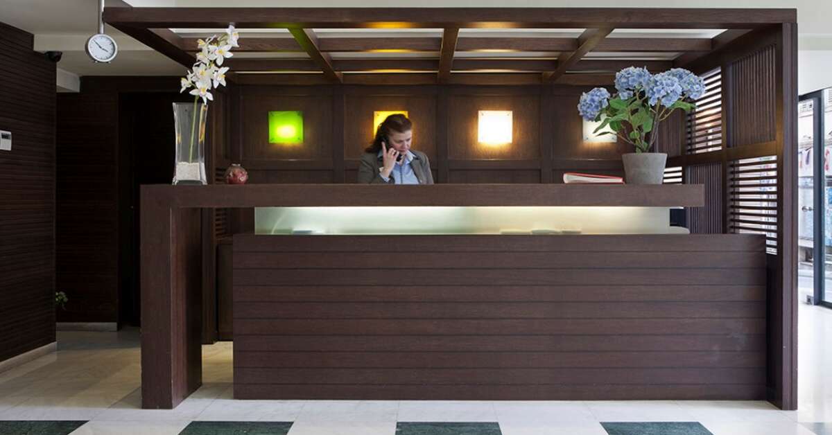 Een foto van het interieur van Hermes Hotel Athene