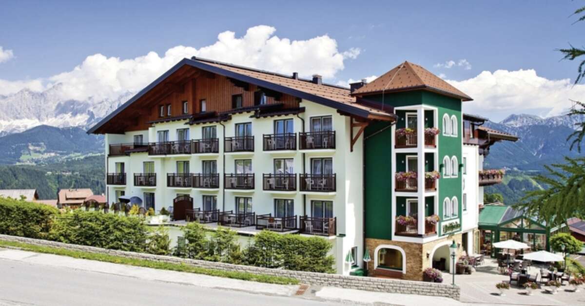 Ein Foto von der Außenansicht des Hotel Waldfrieden
