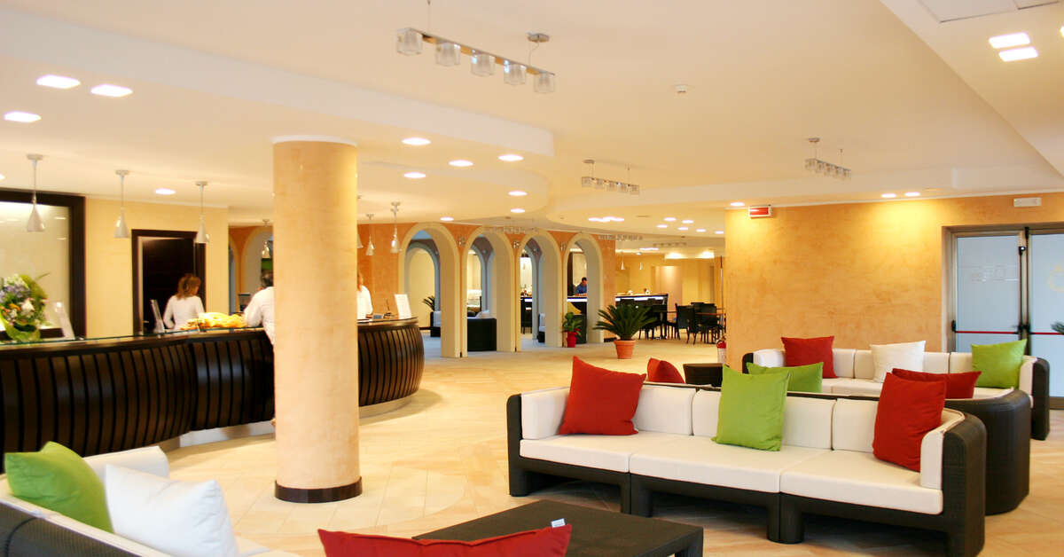 Een foto van het interieur van BV Airone Resort