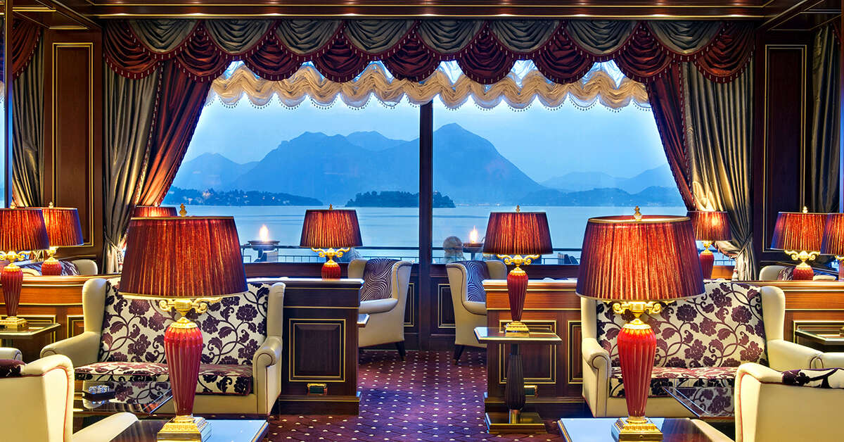Een foto van het interieur van Grand Hotel Dino