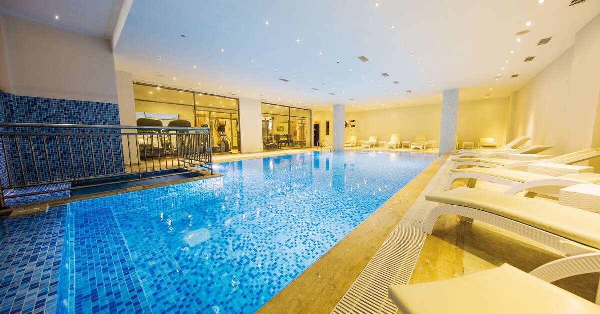 Een foto van het zwembad bij Jasmin Beach Hotel