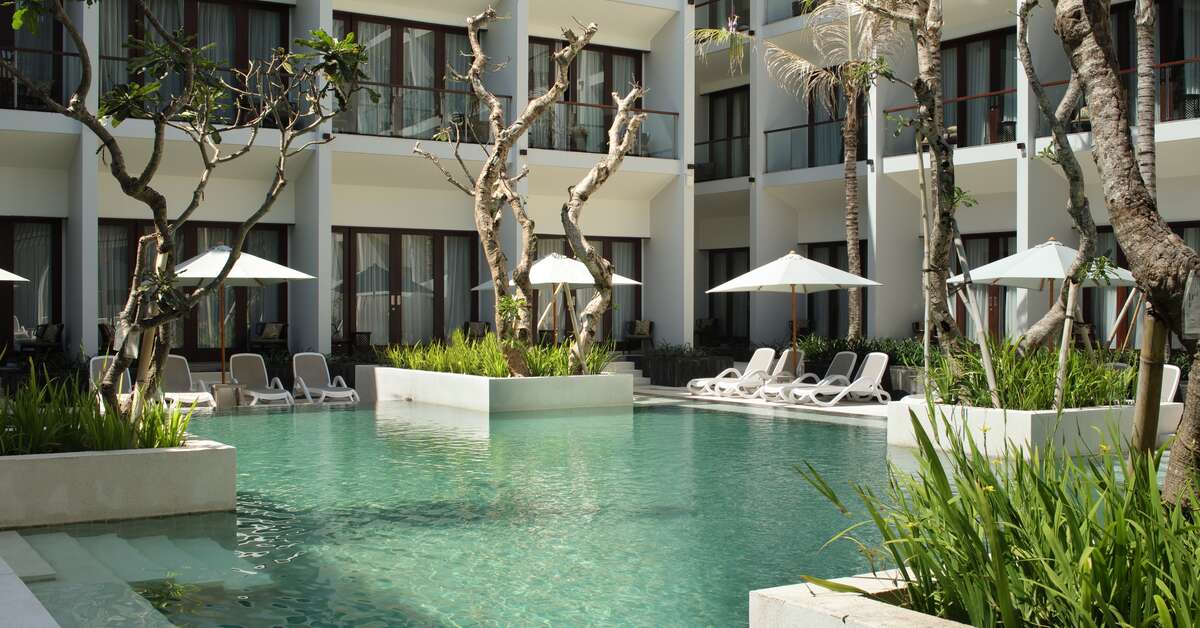 Een foto van het zwembad bij The Anvaya Beach Resort Bali