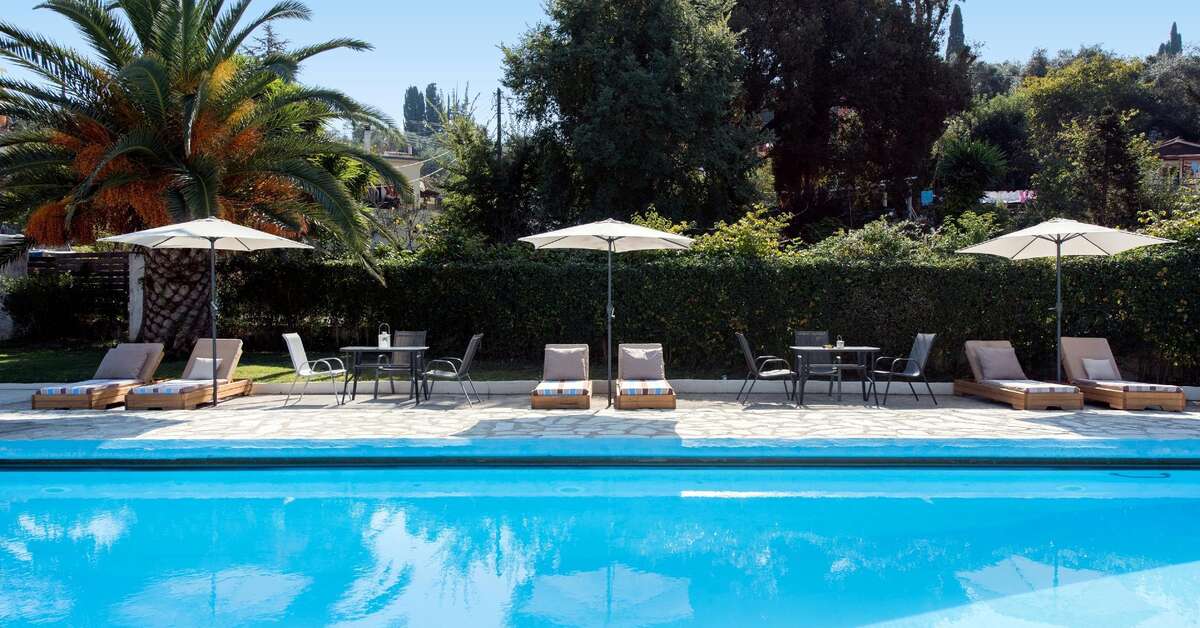 Een foto van het zwembad bij Hotel Anita Corfu