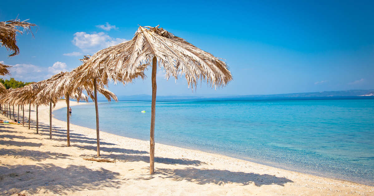 Een foto van het strand bij Aristoteles Holiday Resort & Spa