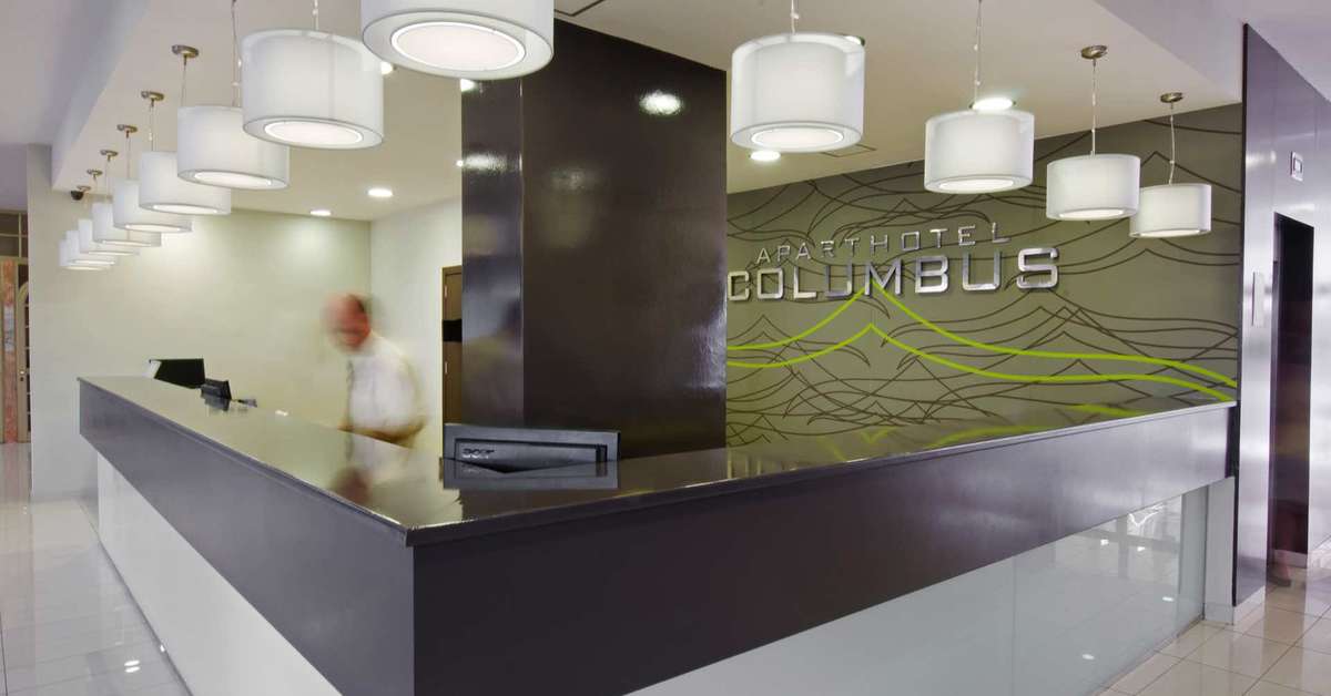 Een foto van het interieur van Aparthotel Kn Columbus