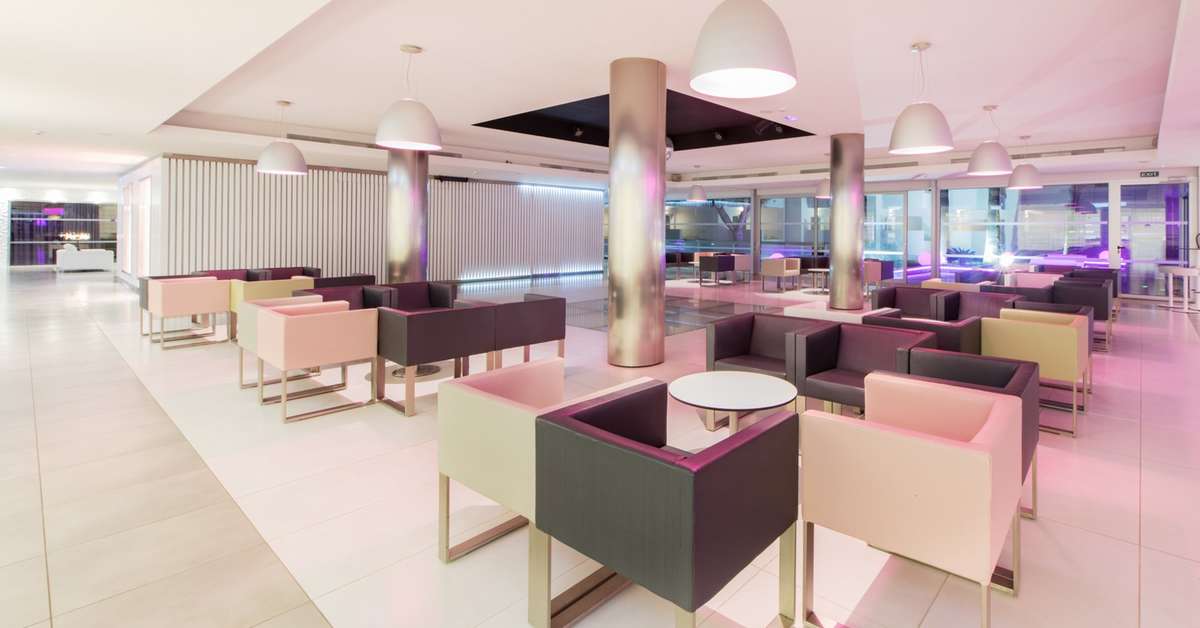 Een foto van het interieur van Hotel Garbi Ibiza & Spa