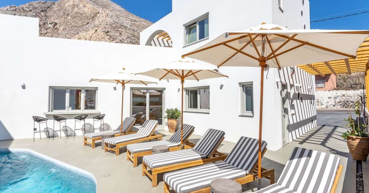 Een foto van het zwembad bij Aegean Gem
