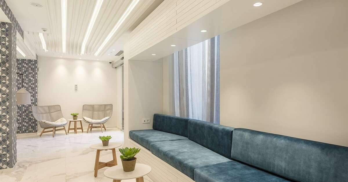 Een foto van het interieur van Eurostars Mediterranea Plaza