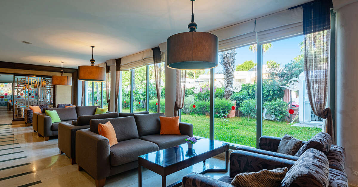 Een foto van het interieur van Palmeras Beach Hotel