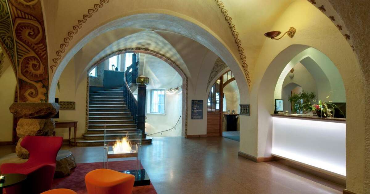 Een foto van het interieur van Home Hotel Jugend