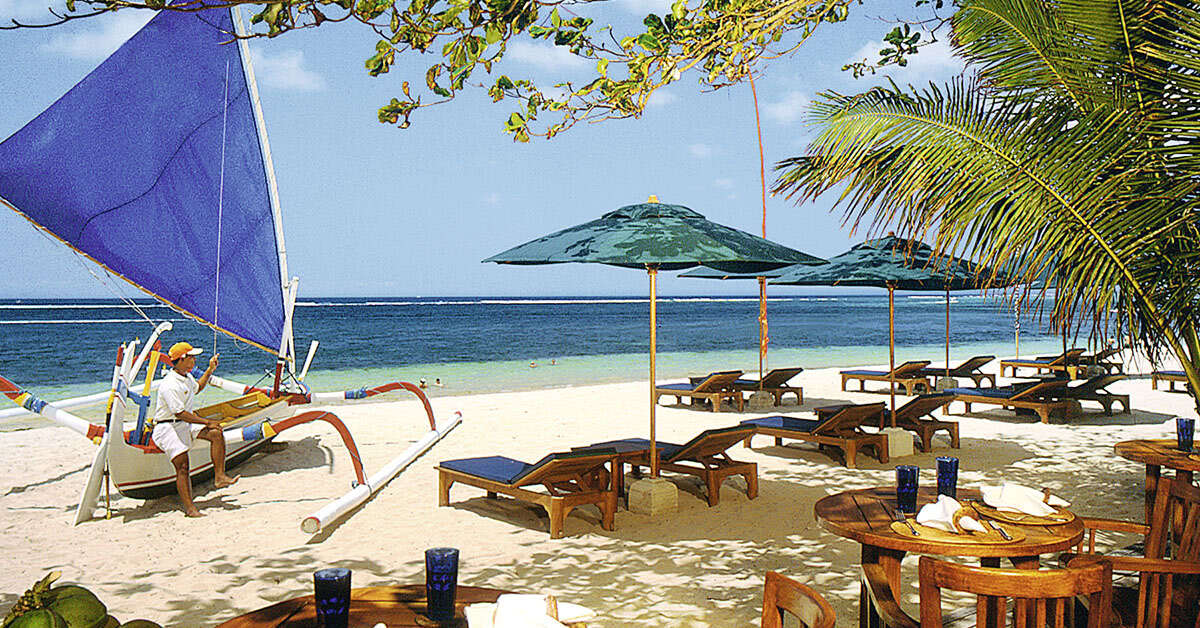 Een foto van het strand bij Novotel Bali Benoa
