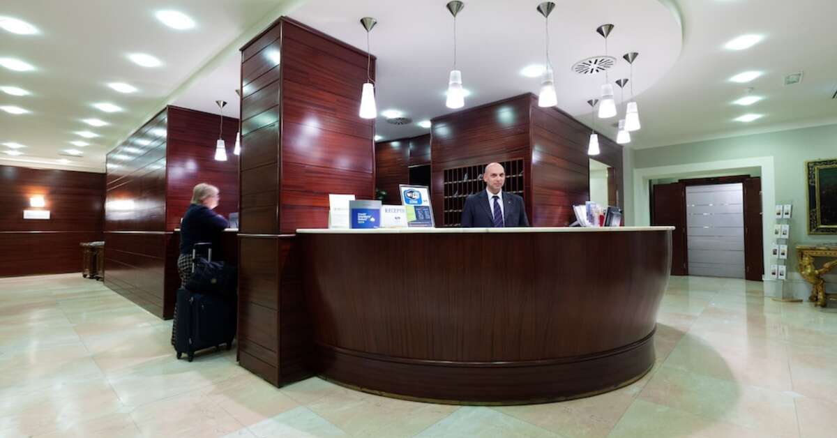 Een foto van het interieur van Hotel Delle Nazioni Rome