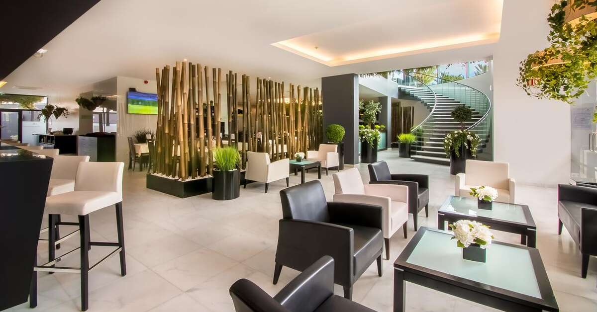 Een foto van het interieur van Hotel Da Rocha
