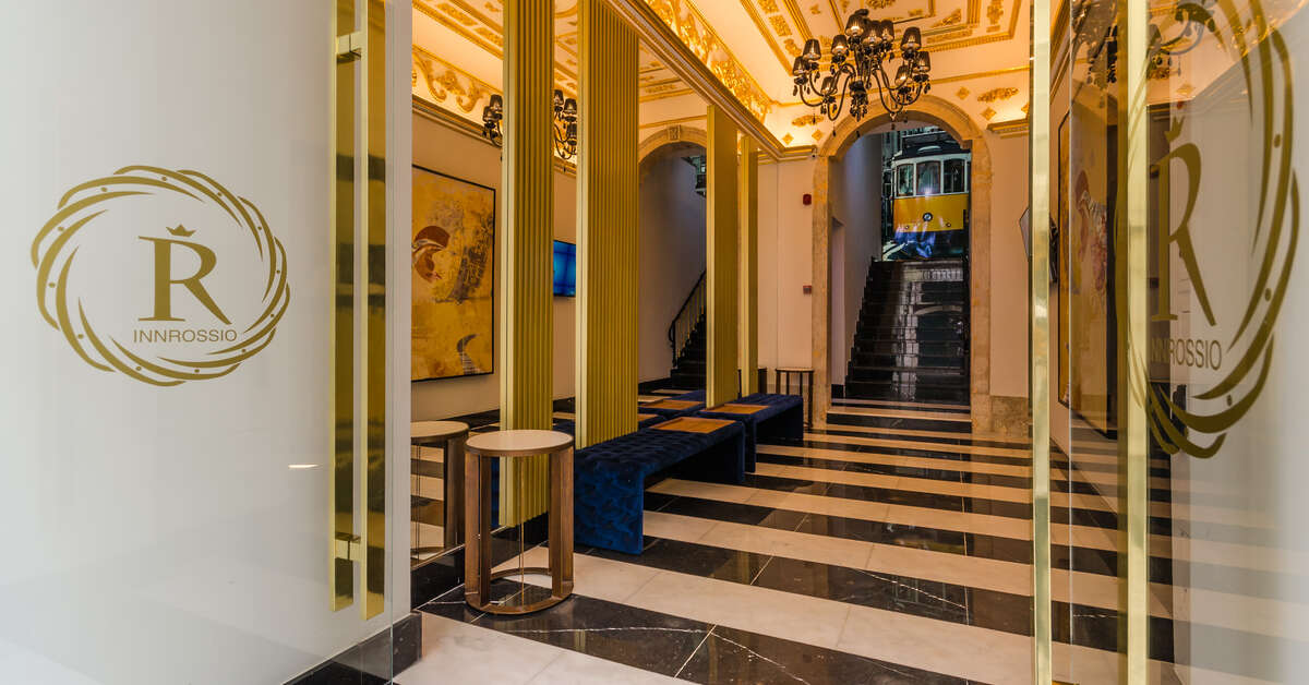 Een foto van het interieur van Hotel Inn Rossio