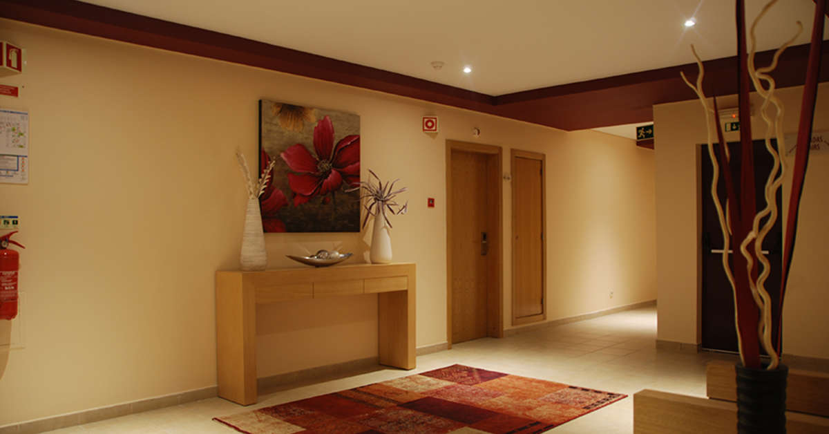 Een foto van het interieur van Hotel & Appartementen Alba