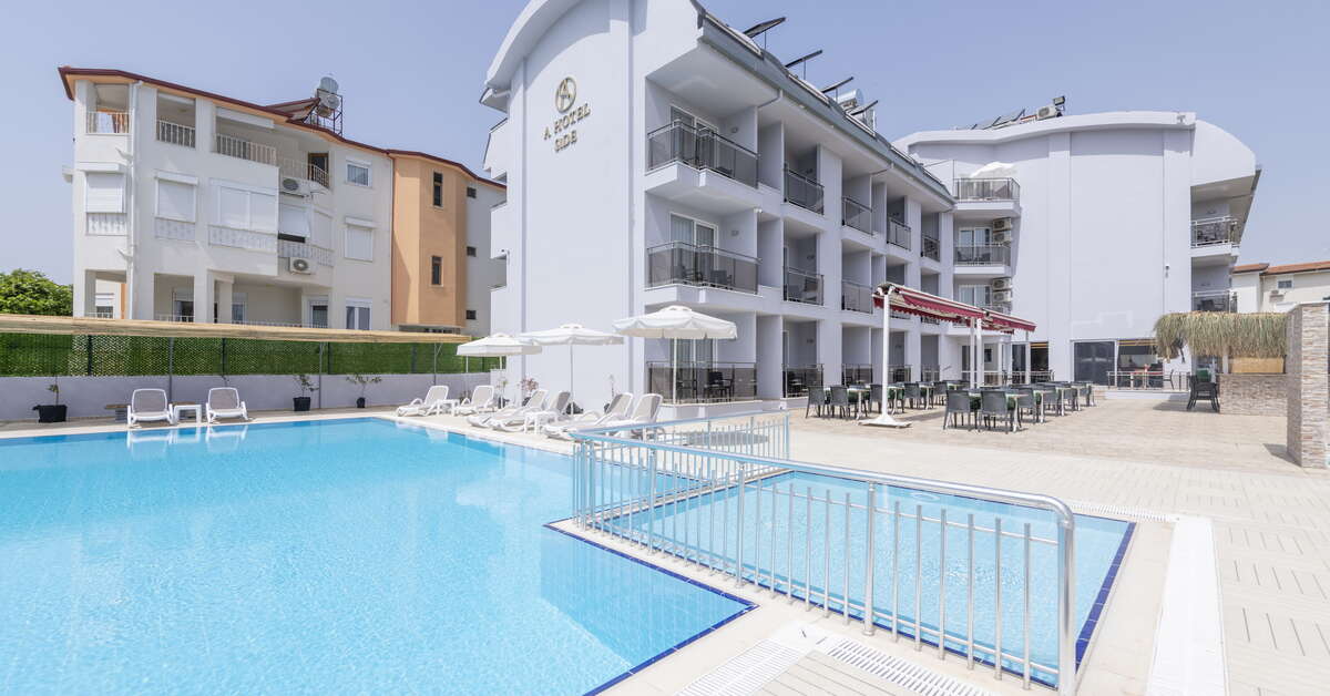 Ein Foto von einer Übersicht des A Hotel Side
