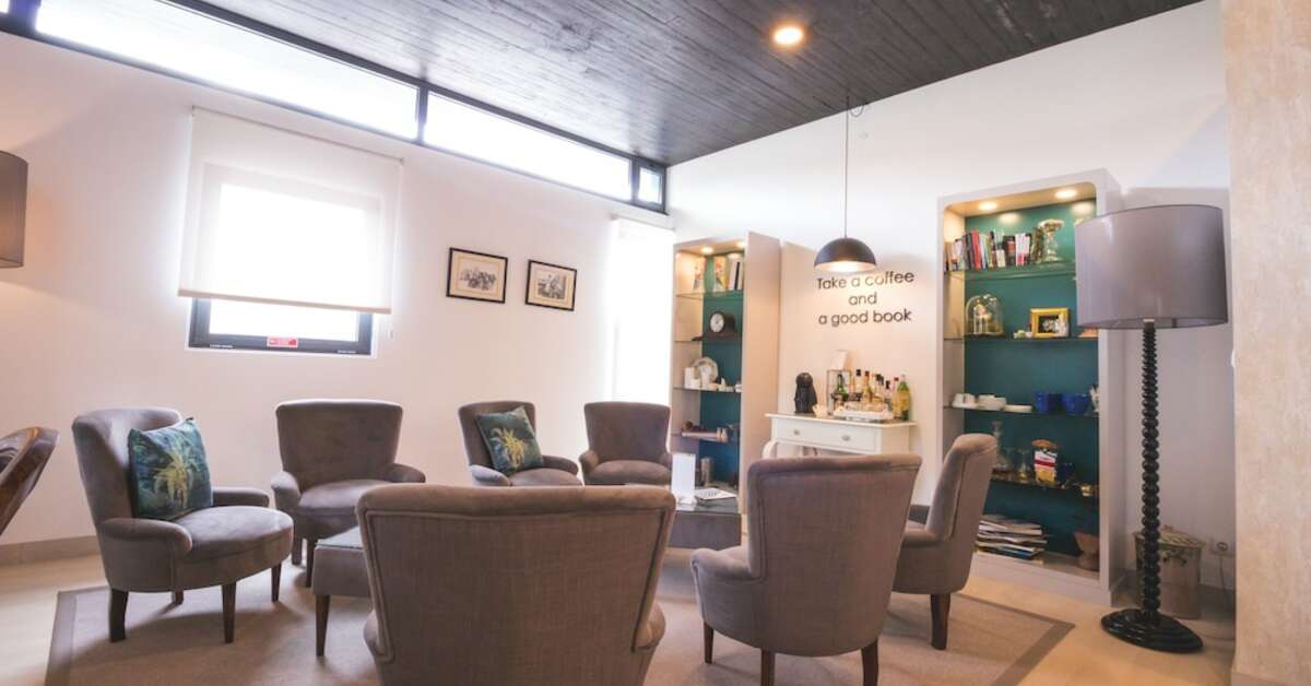 Een foto van het interieur van Quinta De Santana