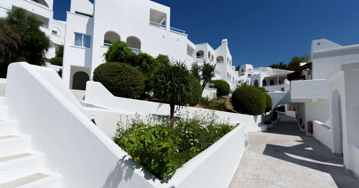 Een foto van de buitenkant van Lindos Village Resort & Spa