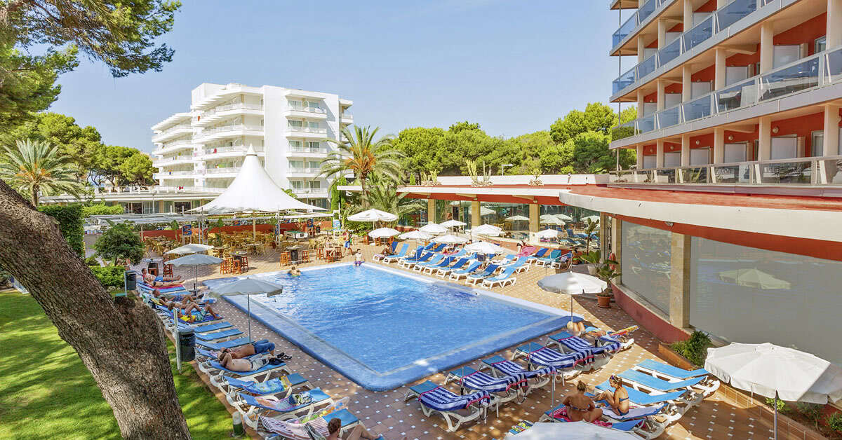 Ein Foto vom Pool im Hotel Obelisco