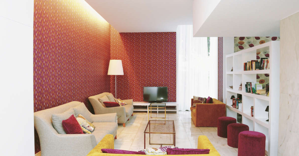 Een foto van het interieur van Dorisol Estrelicia Hotel