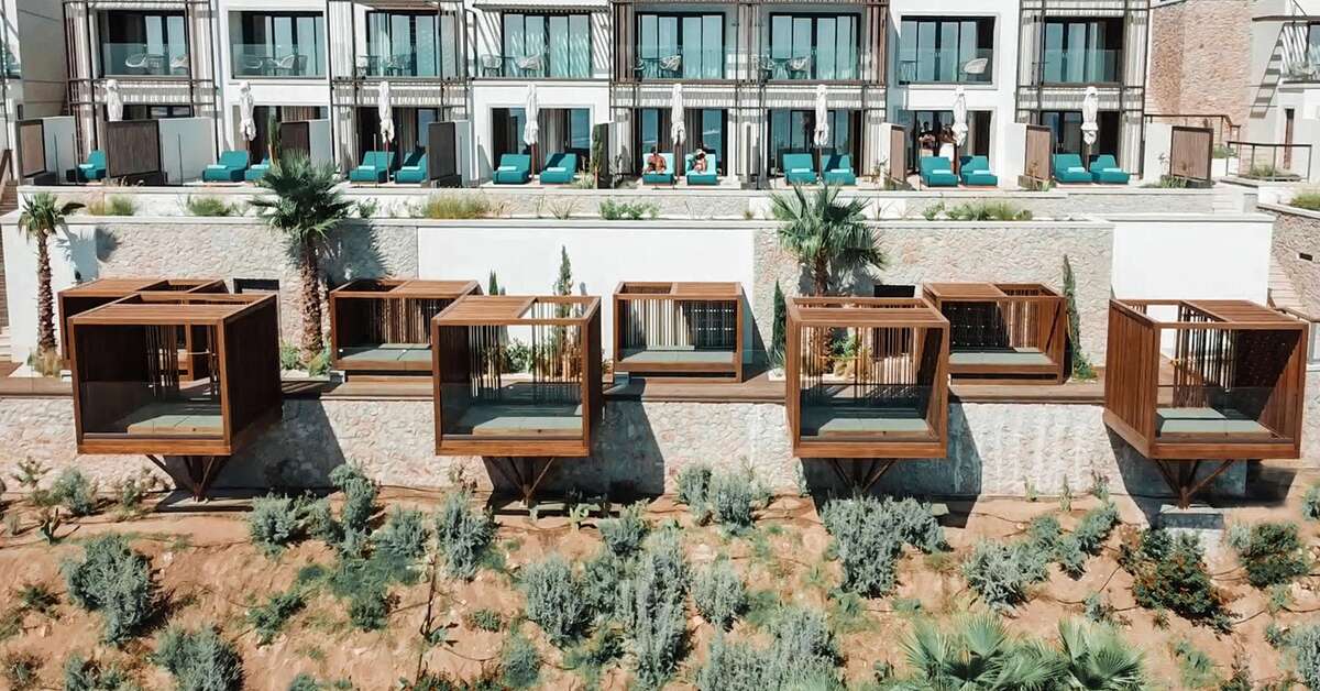 Een foto van de buitenkant van Mitsis Summer Palace Beach Hotel