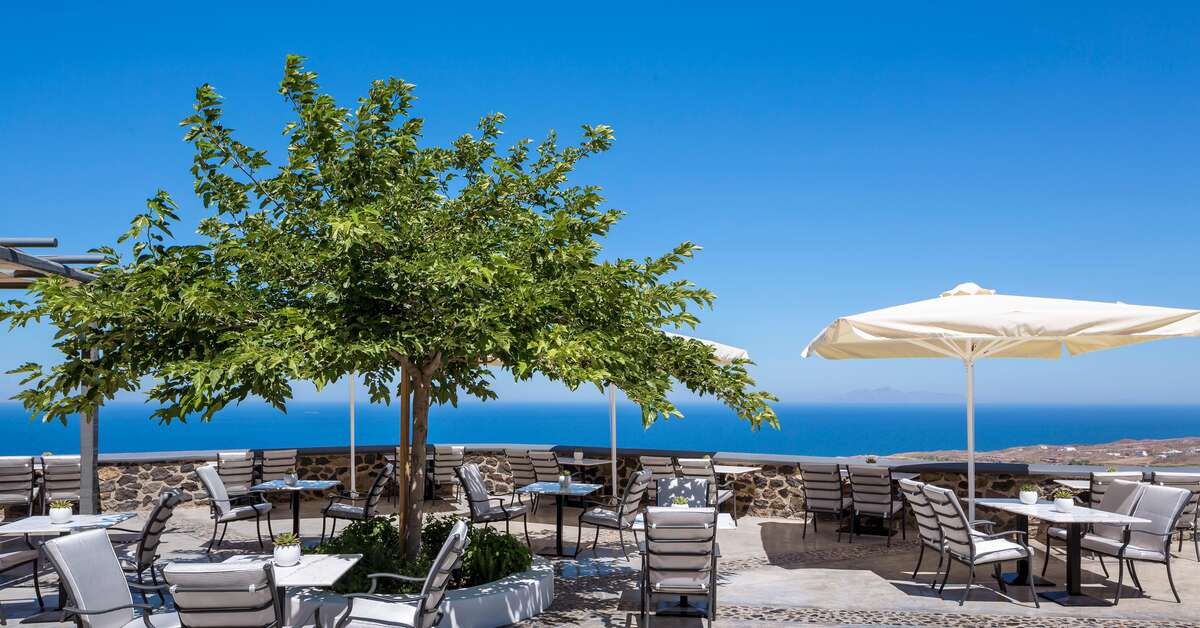 Een foto van het terras bij Amber Light Villas