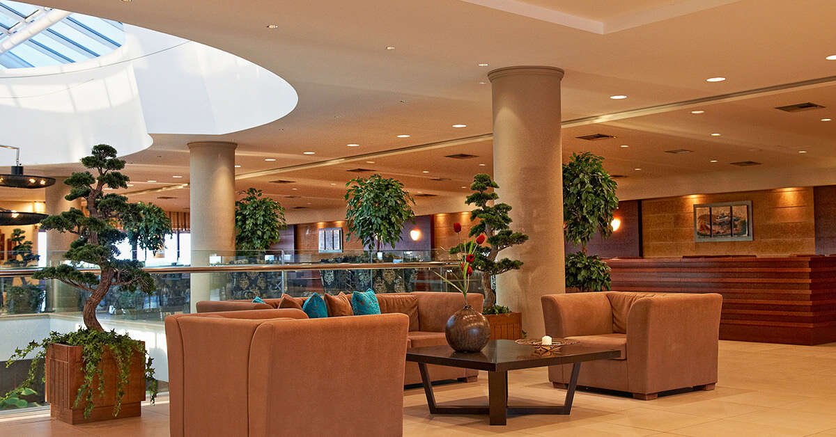 Een foto van het interieur van Stella Palace Aqua Park Resort