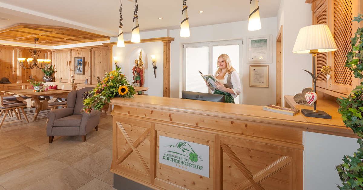 Een foto van het interieur van Hotel Kirchbergerhof