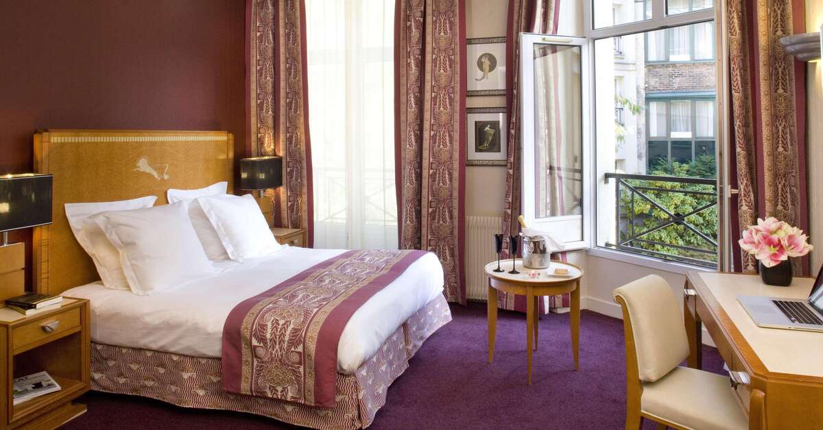 Een foto van een overzicht van Hotel Les Jardins du Marais