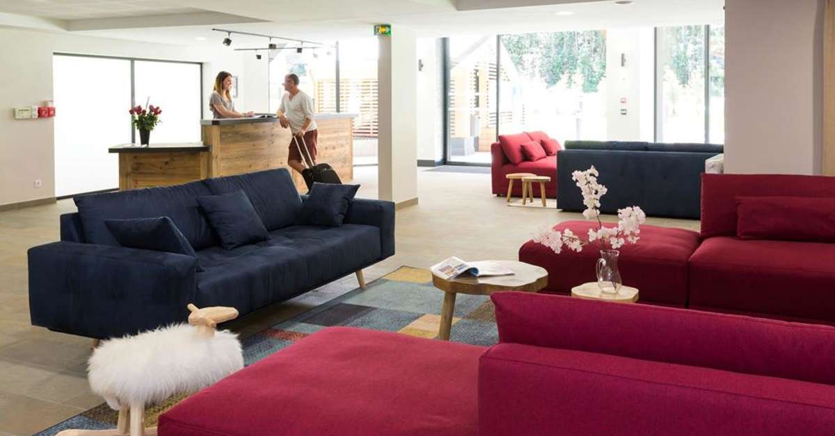 Een foto van het interieur van Odalys Isatis