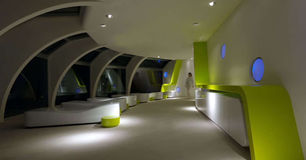 Een foto van het interieur van Hotel Panoramic Rimini