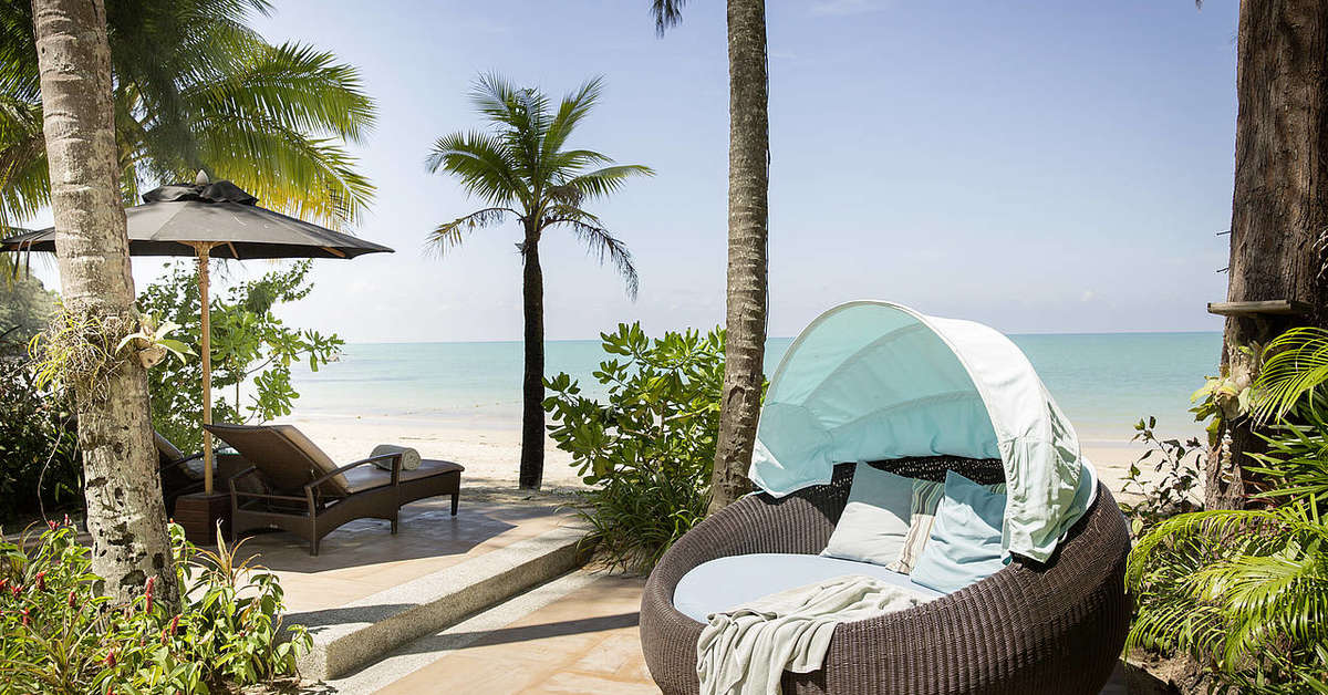 Een foto van het terras bij Robinson Club Khao Lak