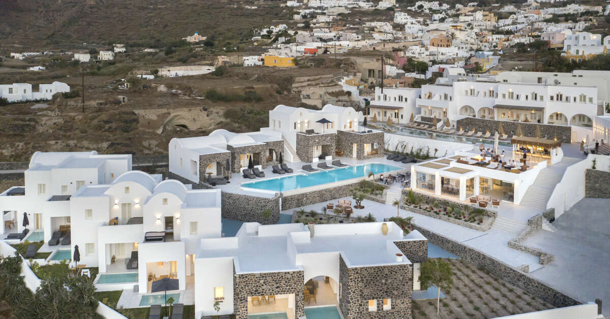 Ein Foto von der Außenansicht des Secret View Hotel