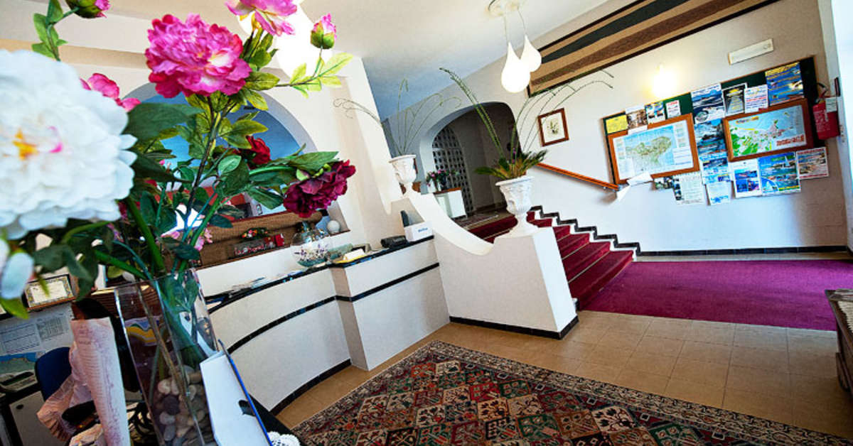 Een foto van het interieur van Hotel Degli Aranci Vieste