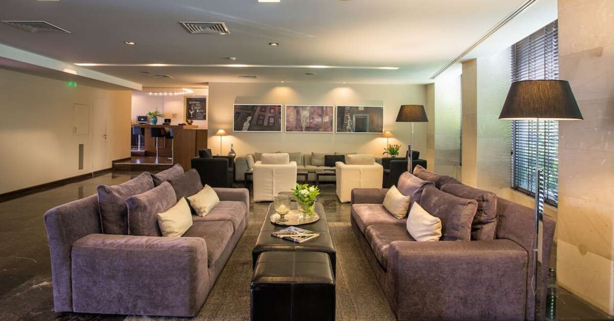 Een foto van het interieur van Hotel The Athens Gate