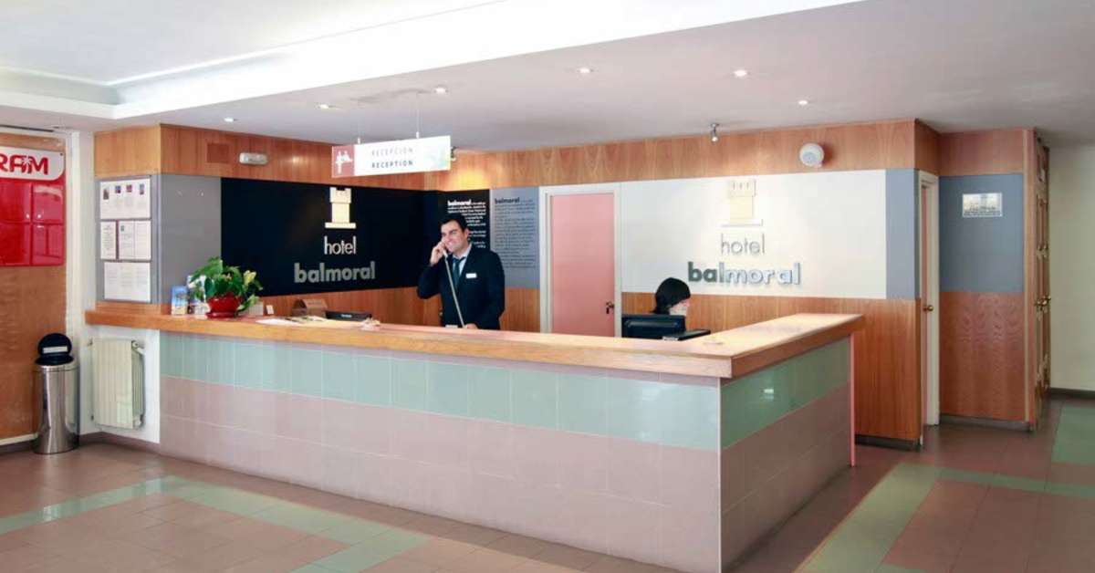 Een foto van het interieur van Hotel Alba Beach