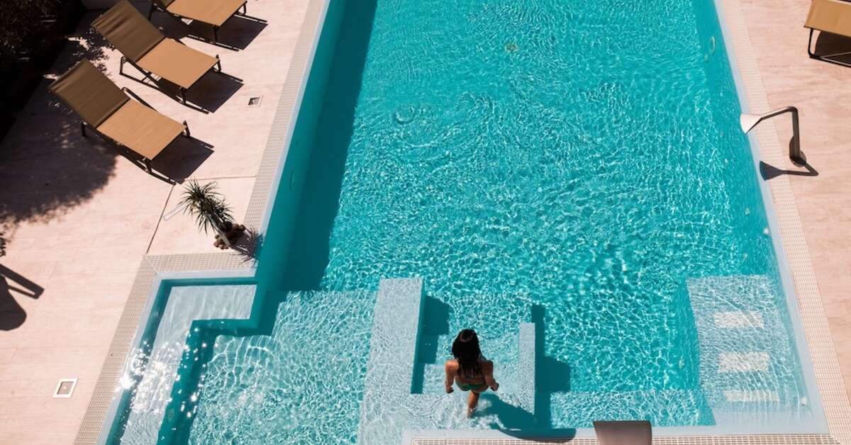 Een foto van het zwembad bij Hotel Riviera Castelsardo