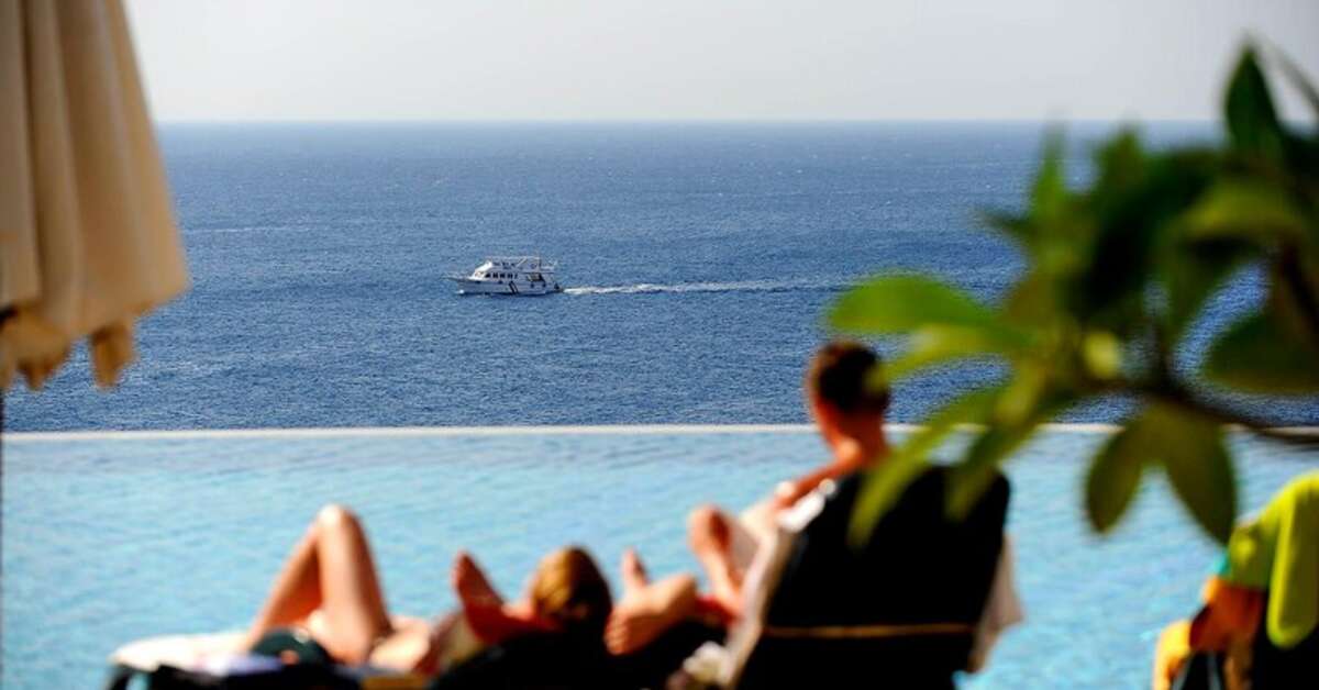 Ein Foto vom Pool im Reef Oasis Blue Bay Resort & Spa