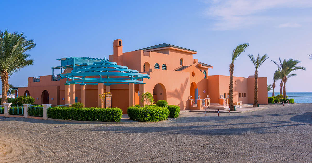 Een foto van de buitenkant van The Chedi El Gouna
