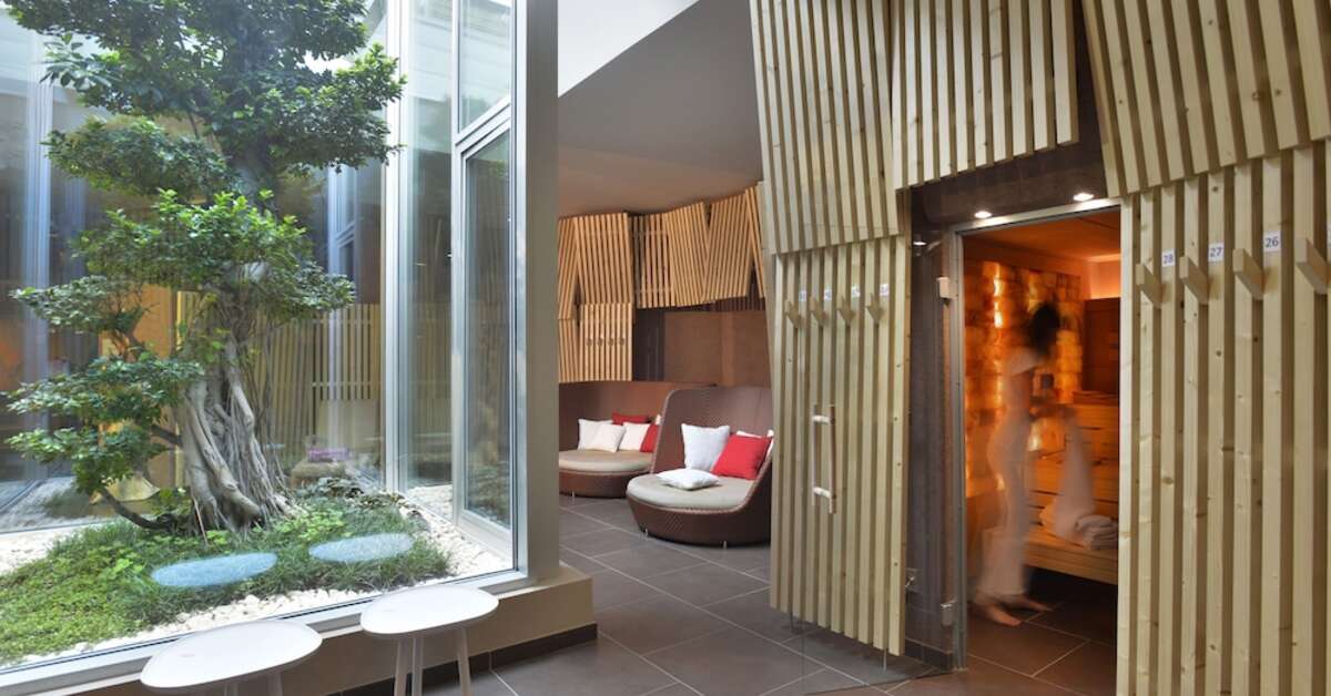 Een foto van de faciliteiten bij Aqualux Hotel Spa Suite & Terme