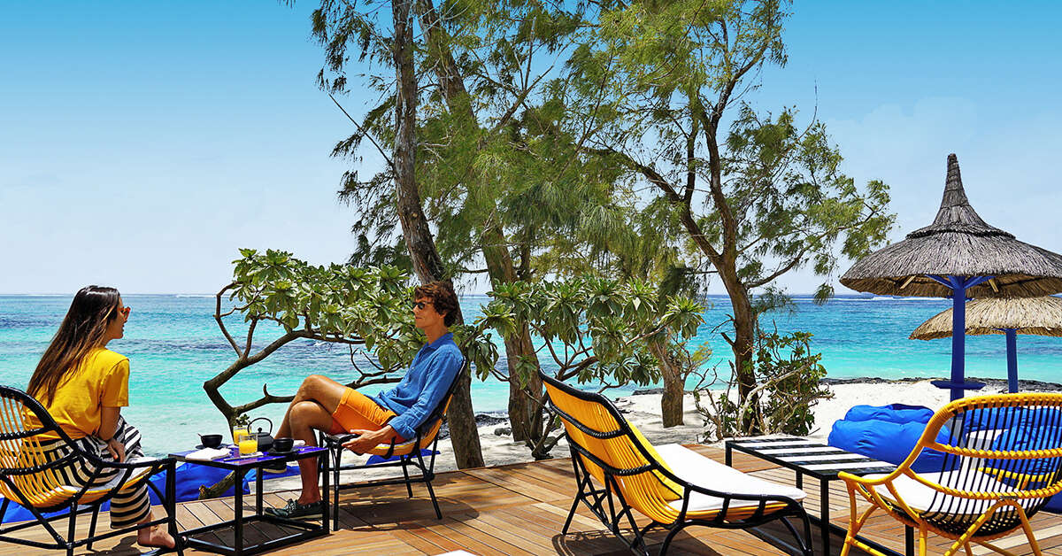 Een foto van het terras bij Salt of Palmar