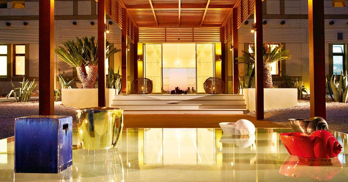 Een foto van het interieur van Grecotel Meli Palace