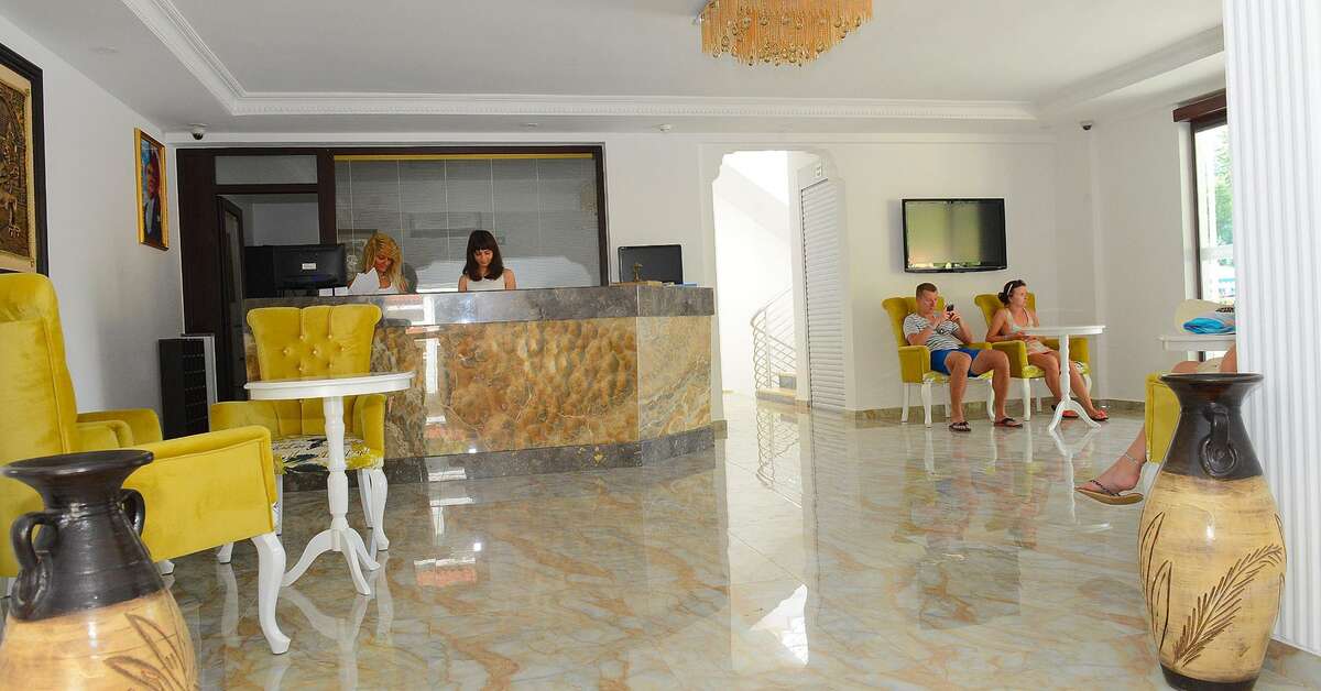 Ein Foto von den Einrichtungen im Marcan Beach Hotel
