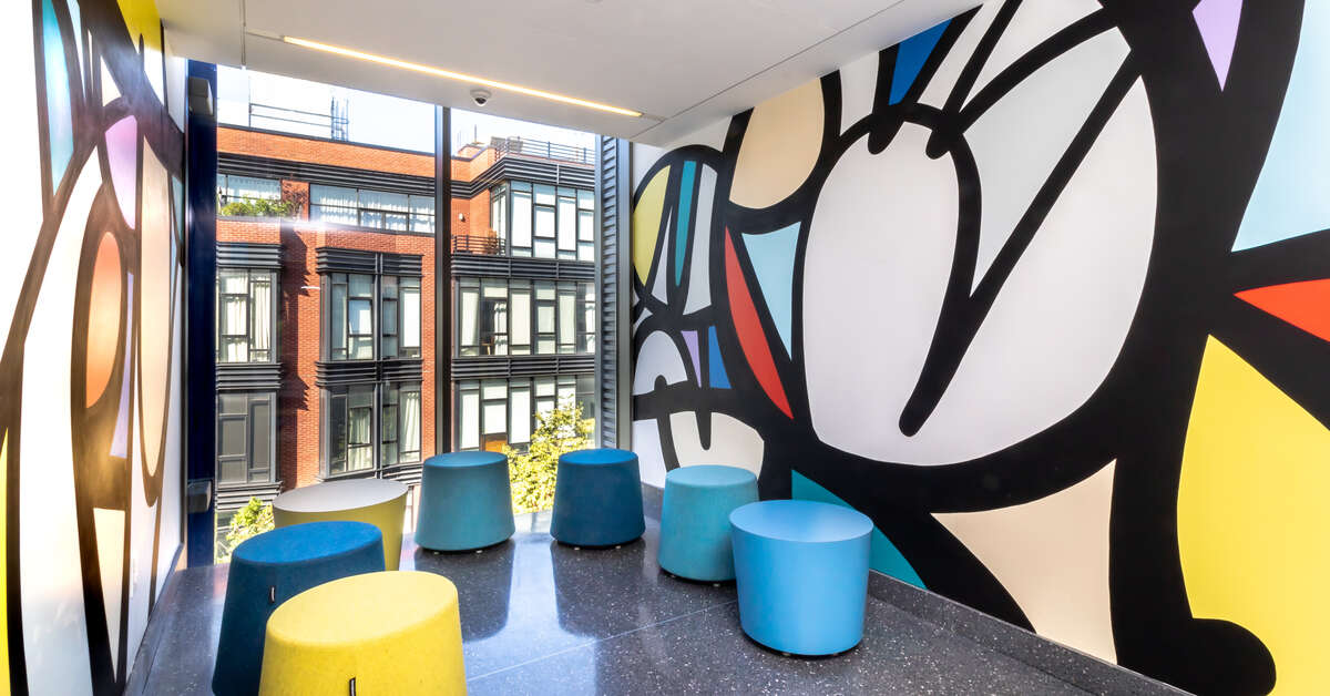 Een foto van het interieur van Pod Brooklyn Hotel
