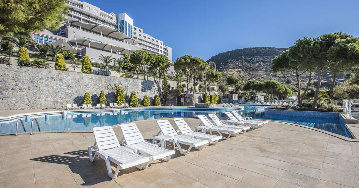 Een foto van het zwembad bij Aria Claros Hotel