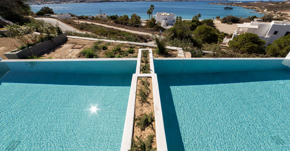 Een foto van het zwembad bij Paros Agnanti Hotel