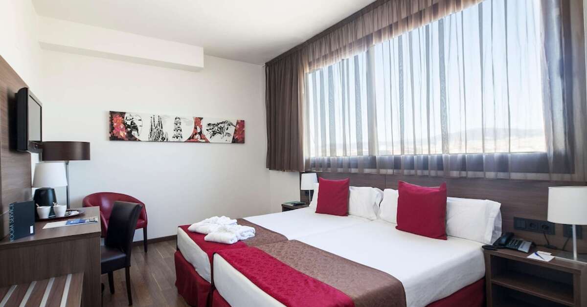 Een foto van een overzicht van Hotel 4 Barcelona