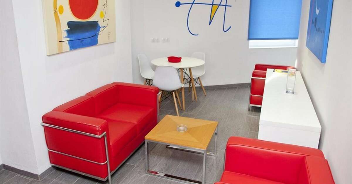 Een foto van het interieur van Appartementen CuraSol