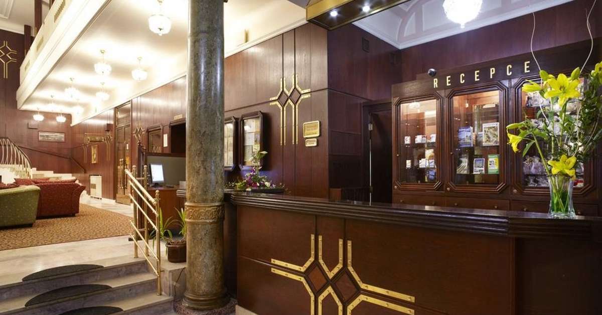 Een foto van het interieur van Spa Hotel Bohemia